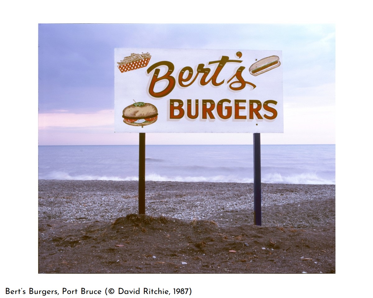 Bert’s Burgers, Port Bruce (© David Ritchie, 1987)