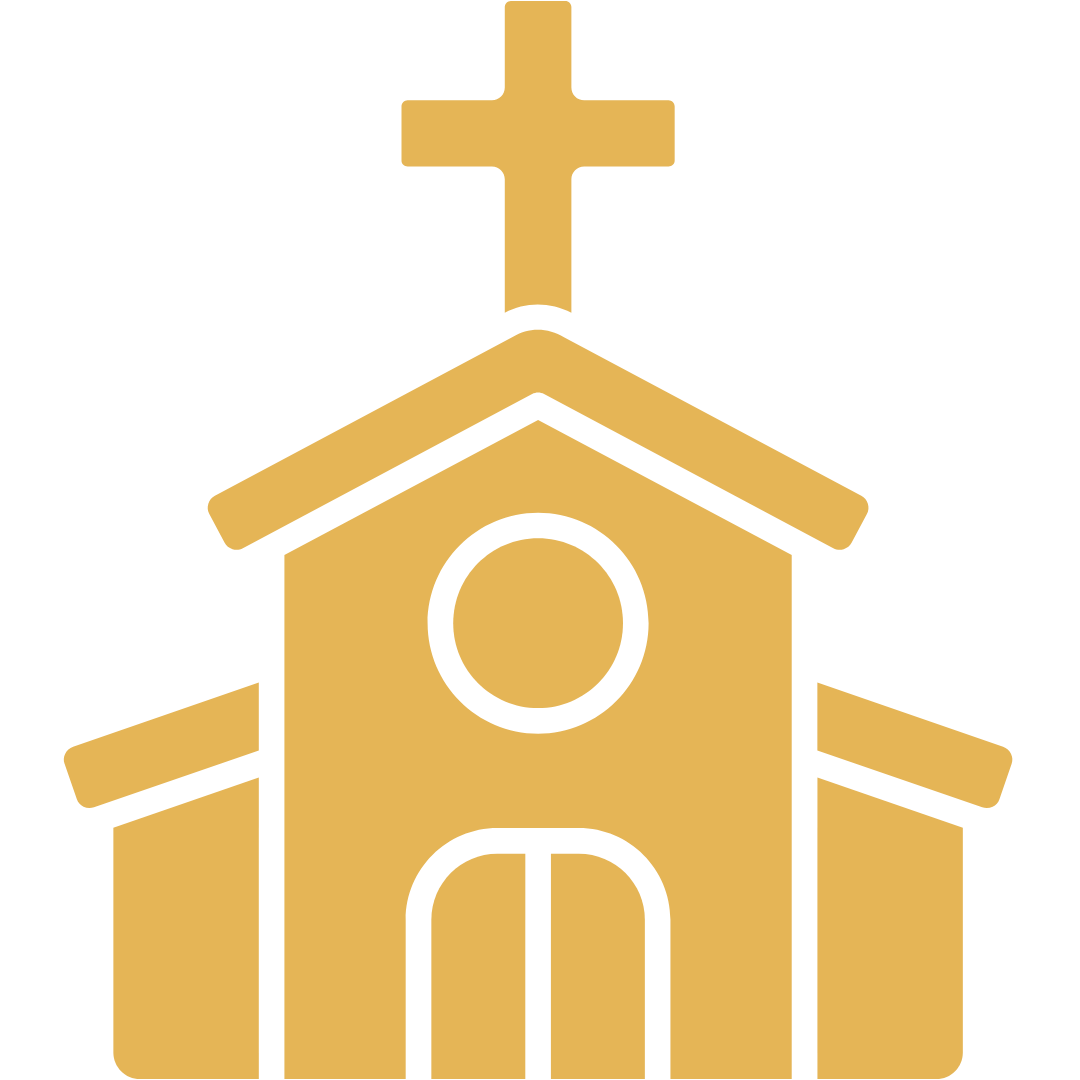 Decorative placeholder image of a church