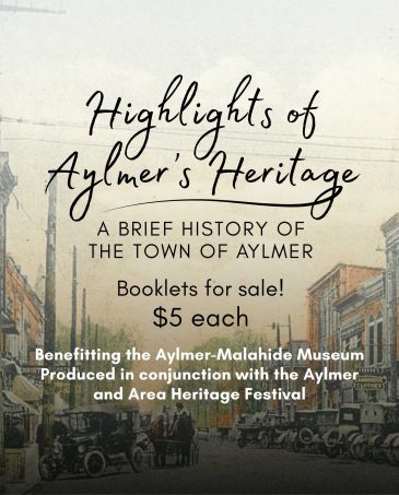 Available Now! <em>Highlights of Aylmer’s Heritage</em>