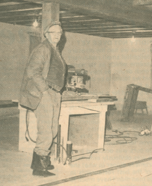 Image of Ducky Smith standing in the museum building mid-renovation